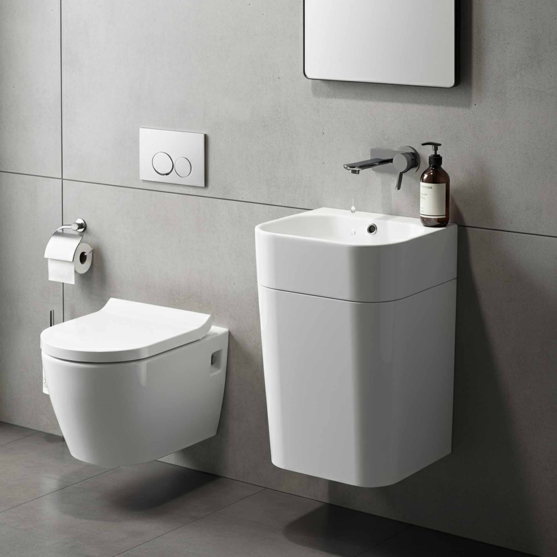 Quel WC et lavabos gain de place pour les toilettes ?