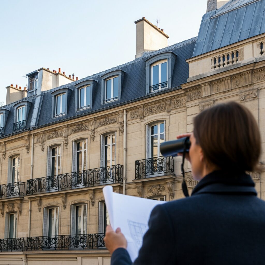 contre-visite d'un appartement Façade et structure du bâtiment